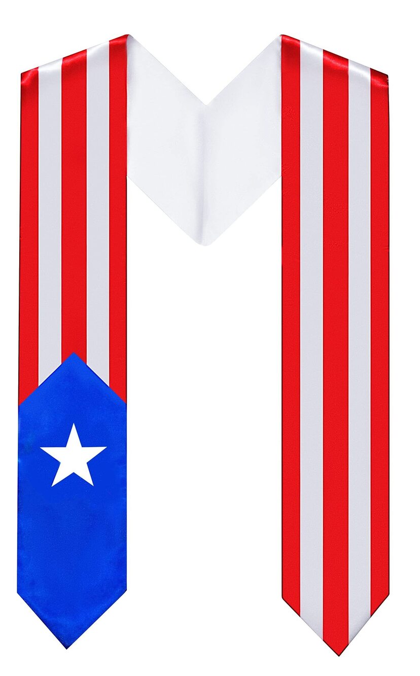 2306 Puerto Rico Graduation Stole | Puerto Rican Graduation Sash | Puerto